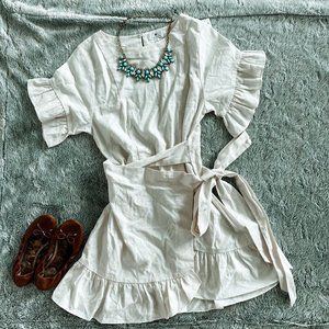 White Linen Socialite Daytime Dress